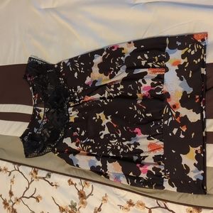 2/$10 Lily White lace accent tank top